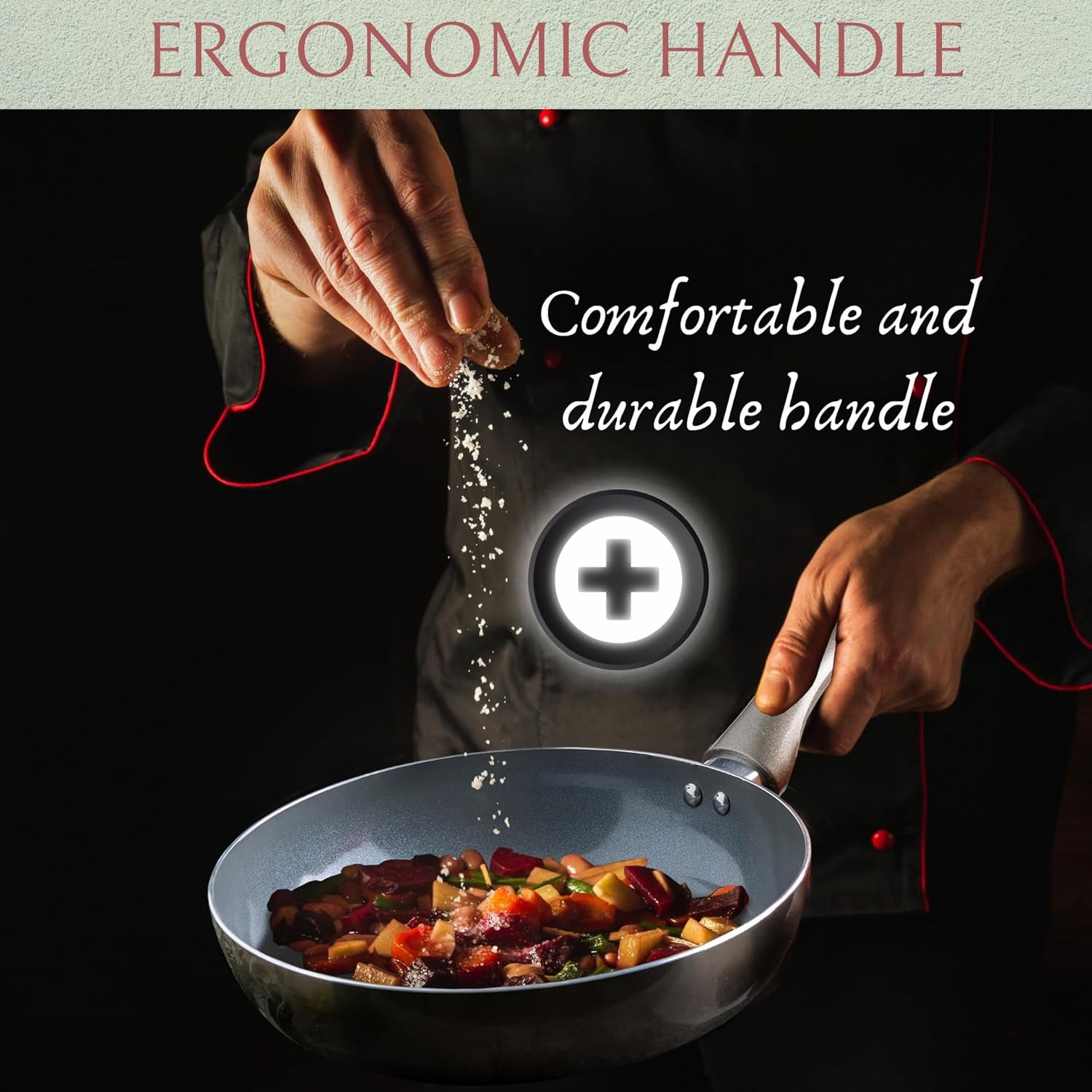 6-Piece Dark Grey Nonstick Cookware Set with Glass Lids, Induction-Compatible Pots and Pans with Stay-Cool Handles, PTFE/PFOA-Free